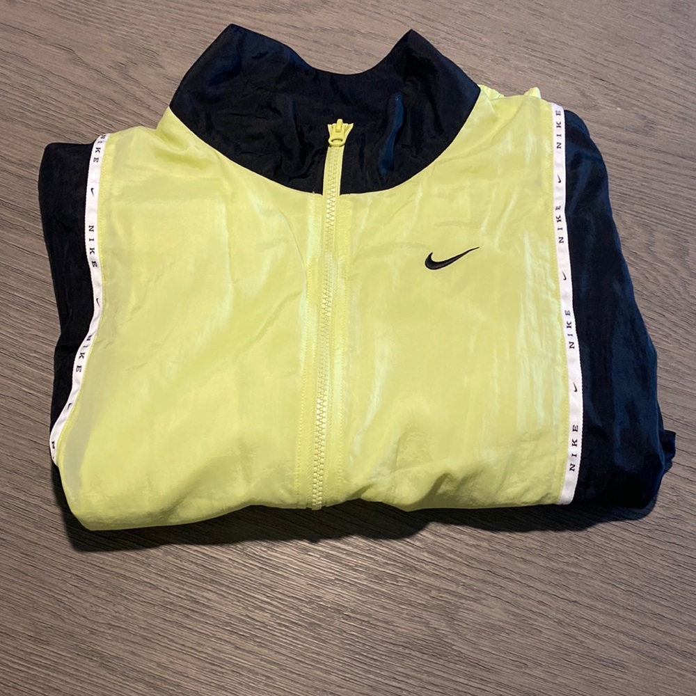 Nike Neon Yellow Retro Jacket XS